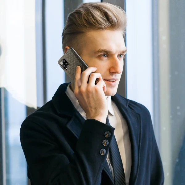 Dux Ducis Fino case covered with nylon material for Samsung Galaxy A42 5G greeneng