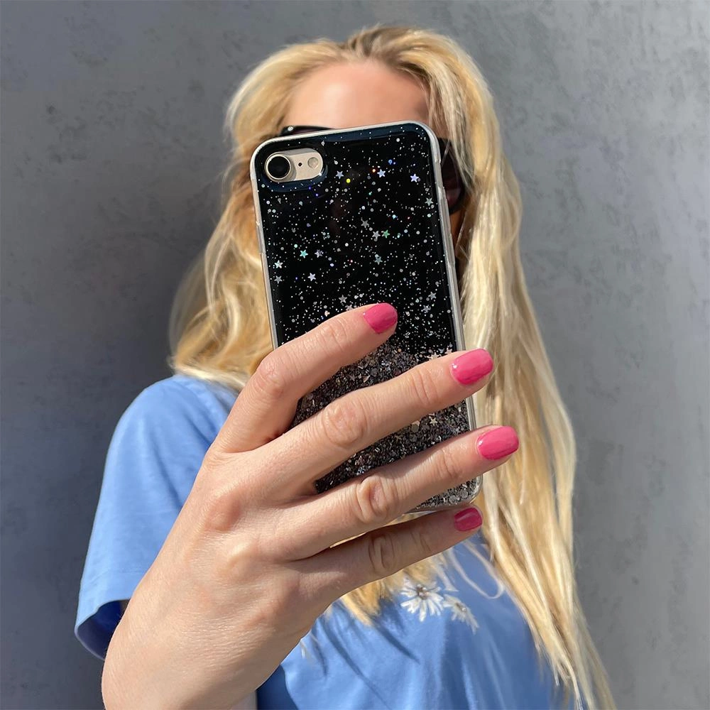 Wozinsky Star Glitter Shining Cover for Samsung Galaxy S21+ 5G (S21 Plus 5G) blackeng