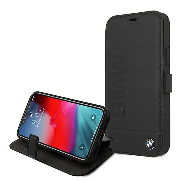 Etui BMW BMFLBKP12SSLLBK iPhone 12 mini 5,4" czarny/black book Signatureeng