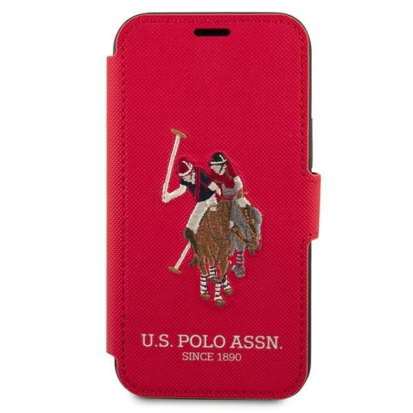 US Polo USFLBKP12LPUGFLRE iPhone 12 Pro Max 6,7" czerwony/red book Polo Embroidery Collectioneng