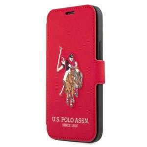 US Polo USFLBKP12SPUGFLRE iPhone 12 mini 5,4" czerwony/red book Polo Embroidery Collectioneng