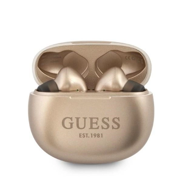 Guess GUTWS1CGO TWS Bluetooth headphones + gold/gold docking stationeng