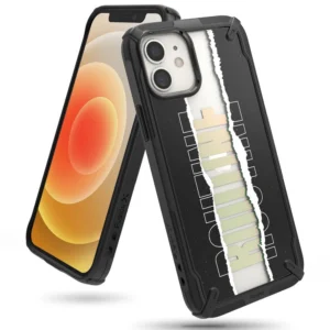 Ringke Fusion X Design durable PC Case with TPU Bumper for iPhone 12 mini black (Routine) (XDAP0020)eng