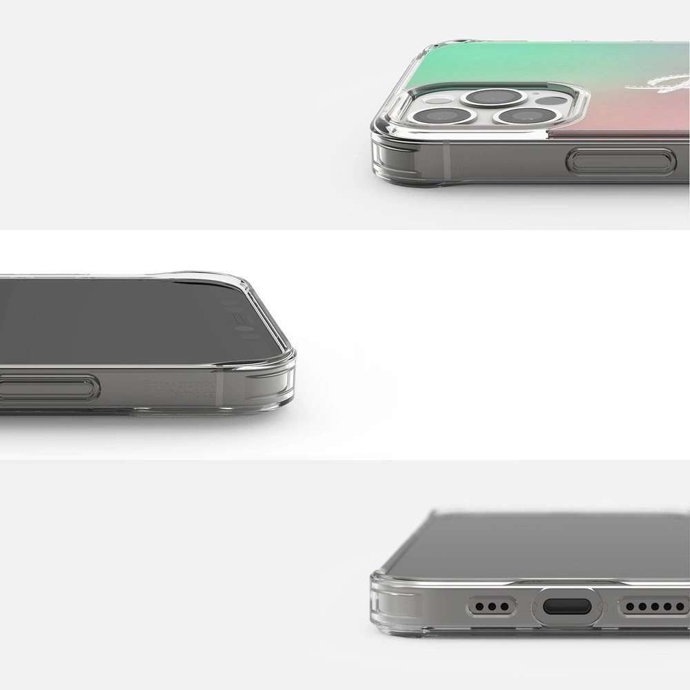 Ringke Fusion Design PC Case with TPU Bumper for iPhone 12 Pro Max pink-green (GNAP0028)eng