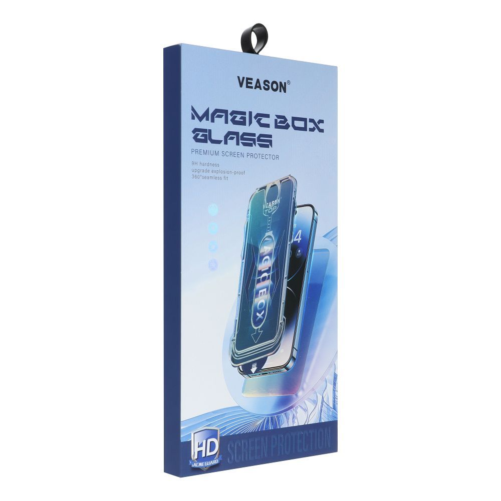 6D Pro Veason Easy-Install Glass + Applicator - for Iphone 17 Pro Max black