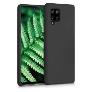 Silicone Case Soft Flexible Rubber Cover for Samsung Galaxy A42 5G blackeng