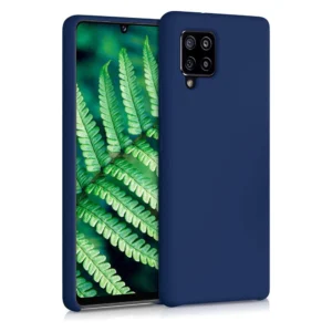 Silicone Case Soft Flexible Rubber Cover for Samsung Galaxy A42 5G blueeng