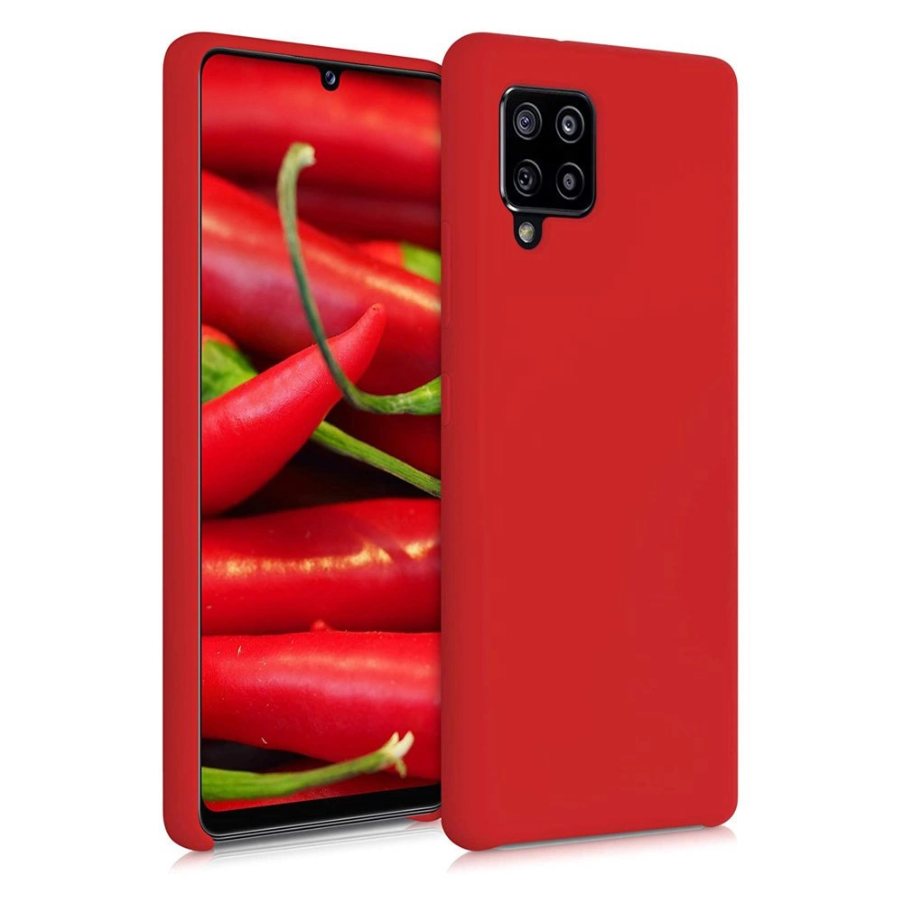 Silicone Case Soft Flexible Rubber Cover for Samsung Galaxy A42 5G redeng