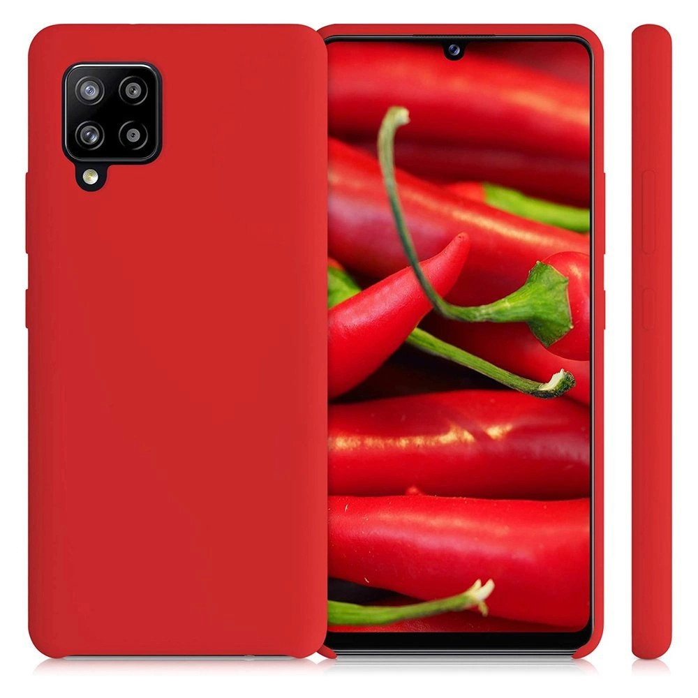 Silicone Case Soft Flexible Rubber Cover for Samsung Galaxy A42 5G redeng
