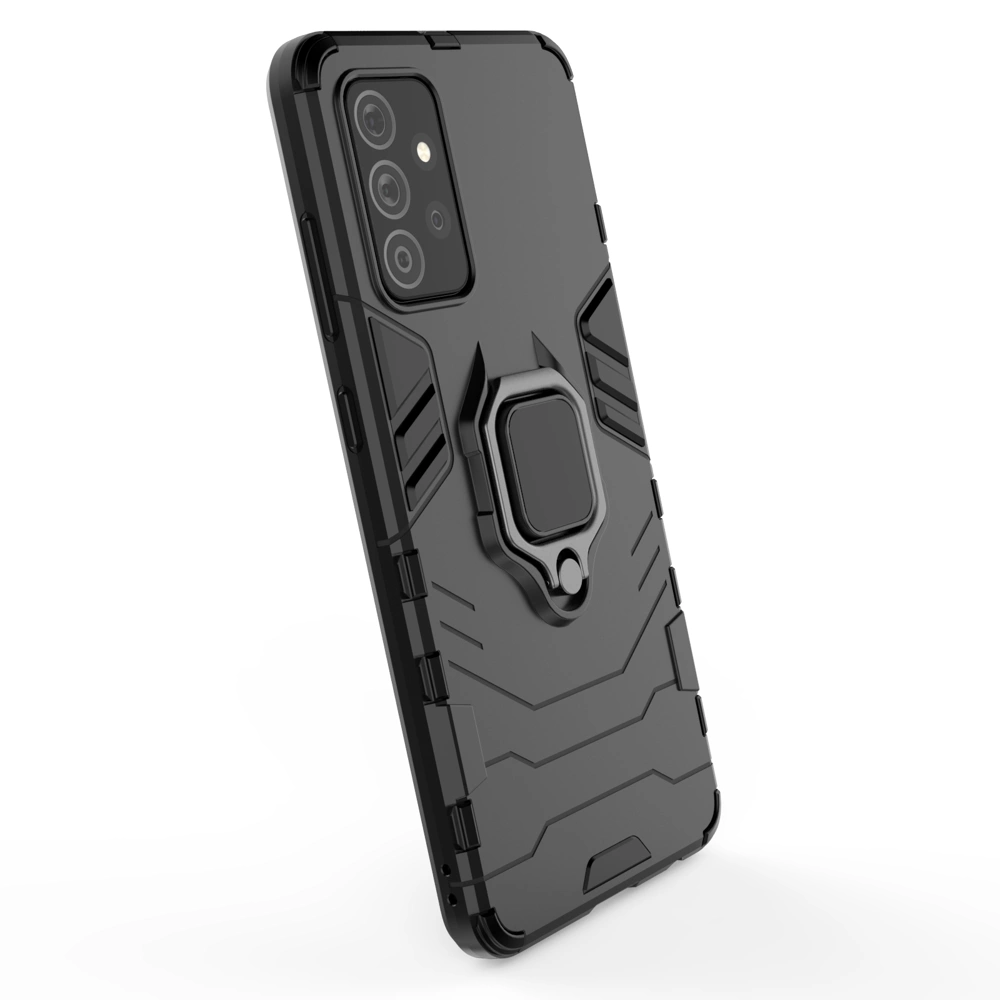 Ring Armor Case Kickstand Tough Rugged Cover for Samsung Galaxy A72 4G blueeng