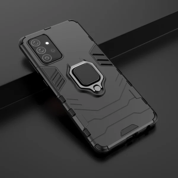 Ring Armor Case Kickstand Tough Rugged Cover for Samsung Galaxy A72 4G blueeng