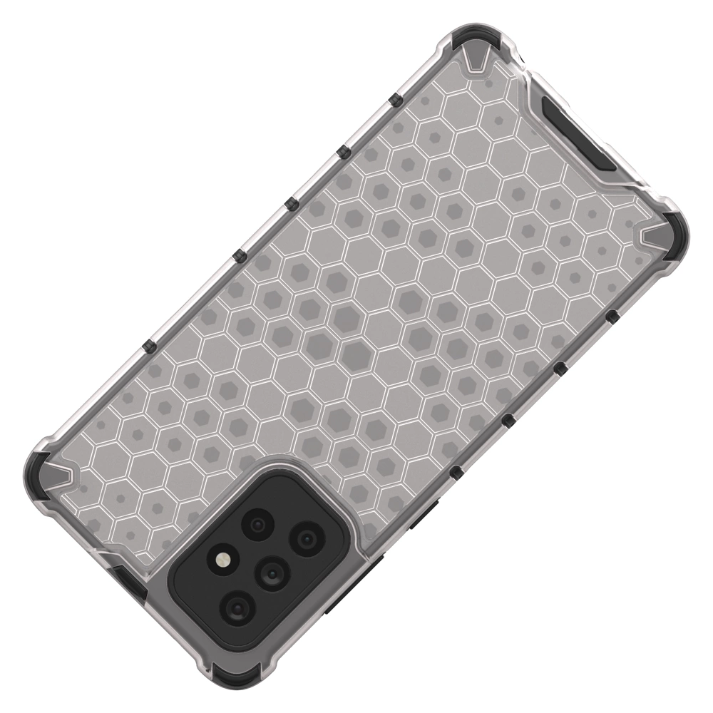 Honeycomb Case armor cover with TPU Bumper for Samsung Galaxy A72 4G blackeng
