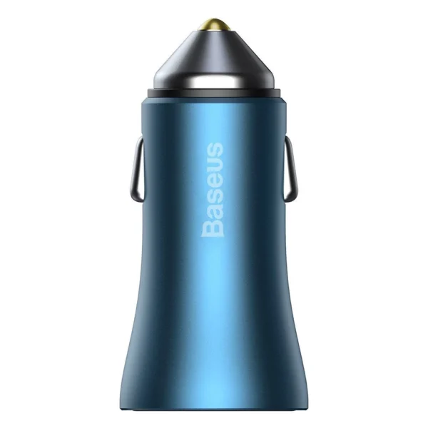 Baseus Golden Contactor Pro fast car charger USB Type C / USB 40 W Power Delivery 3.0 Quick Charge 4+ SCP FCP AFC + USB Type C cable - Lightning blue (TZCCJD-03)eng