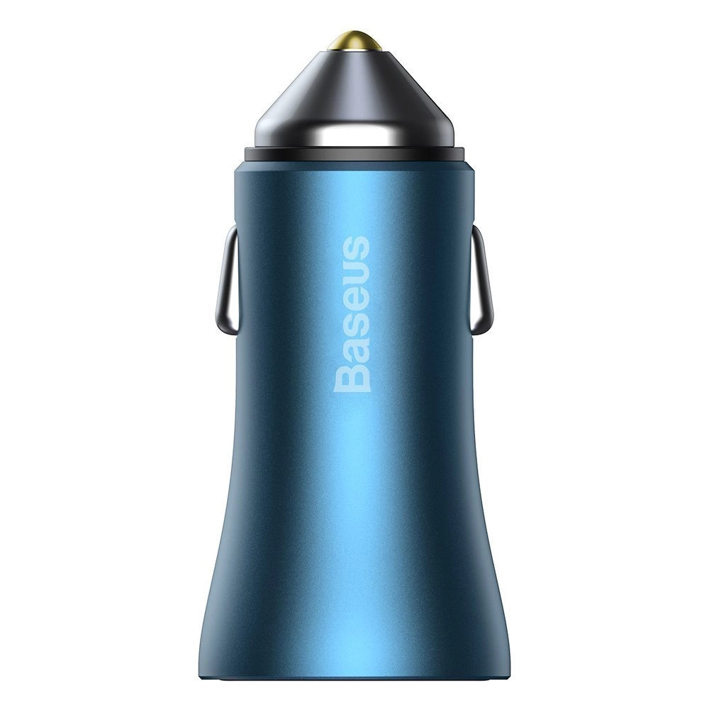 Baseus Golden Contactor Pro fast car charger USB Type C / USB 40 W Power Delivery 3.0 Quick Charge 4+ SCP FCP AFC + USB Type C cable - Lightning blue (TZCCJD-03)eng