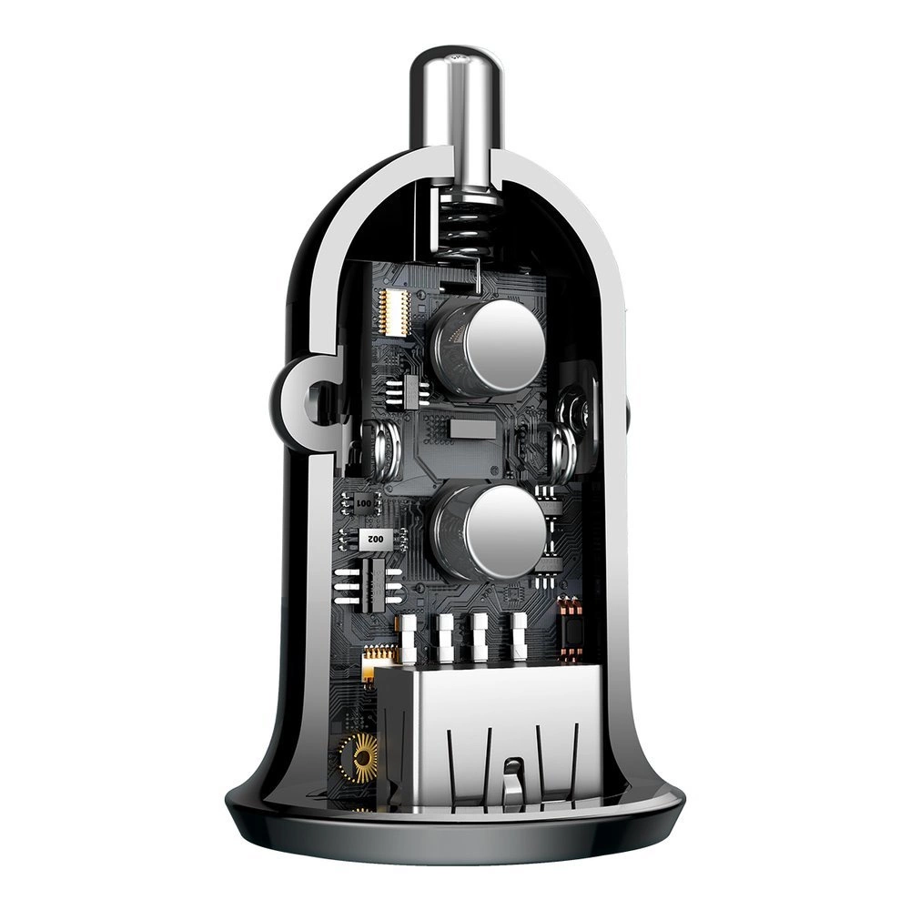 Baseus Grain Pro car charger 2x USB 4.8 A black (CCALLP-01)eng