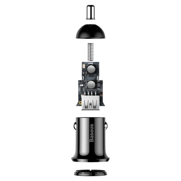 Baseus Grain Pro car charger 2x USB 4.8 A black (CCALLP-01)eng