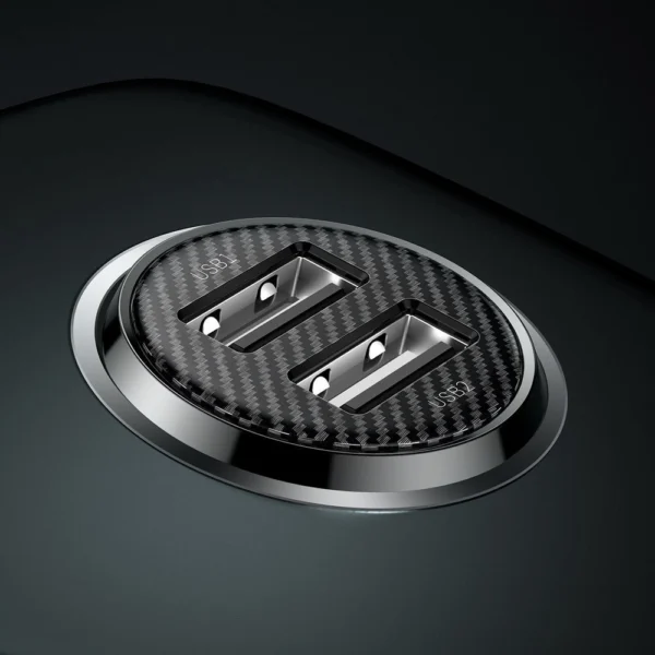 Baseus Grain Pro car charger 2x USB 4.8 A black (CCALLP-01)eng