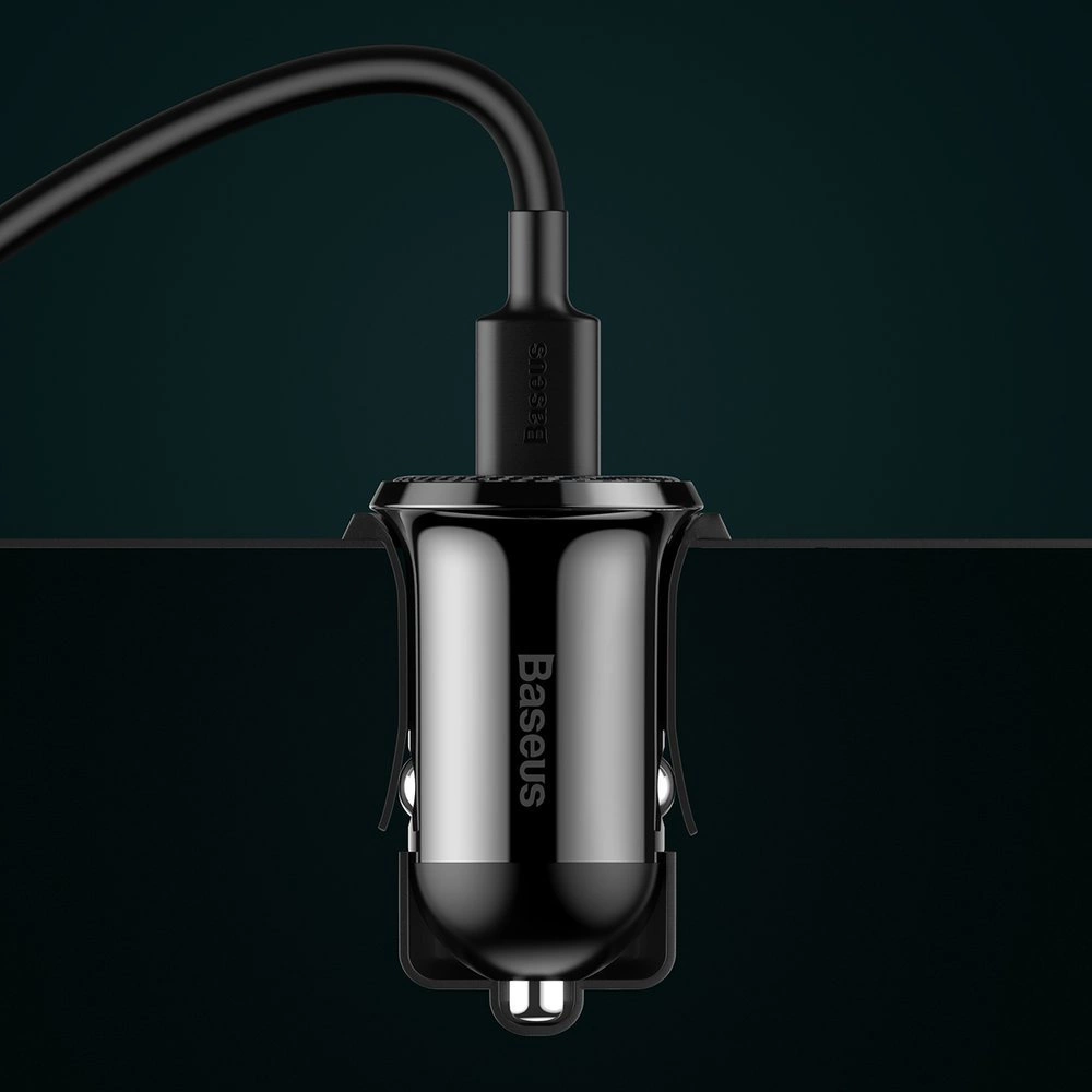 Baseus Grain Pro car charger 2x USB 4.8 A black (CCALLP-01)eng