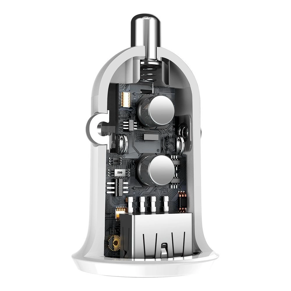 Baseus Grain Pro car charger 2x USB 4.8 A white (CCALLP-02)eng