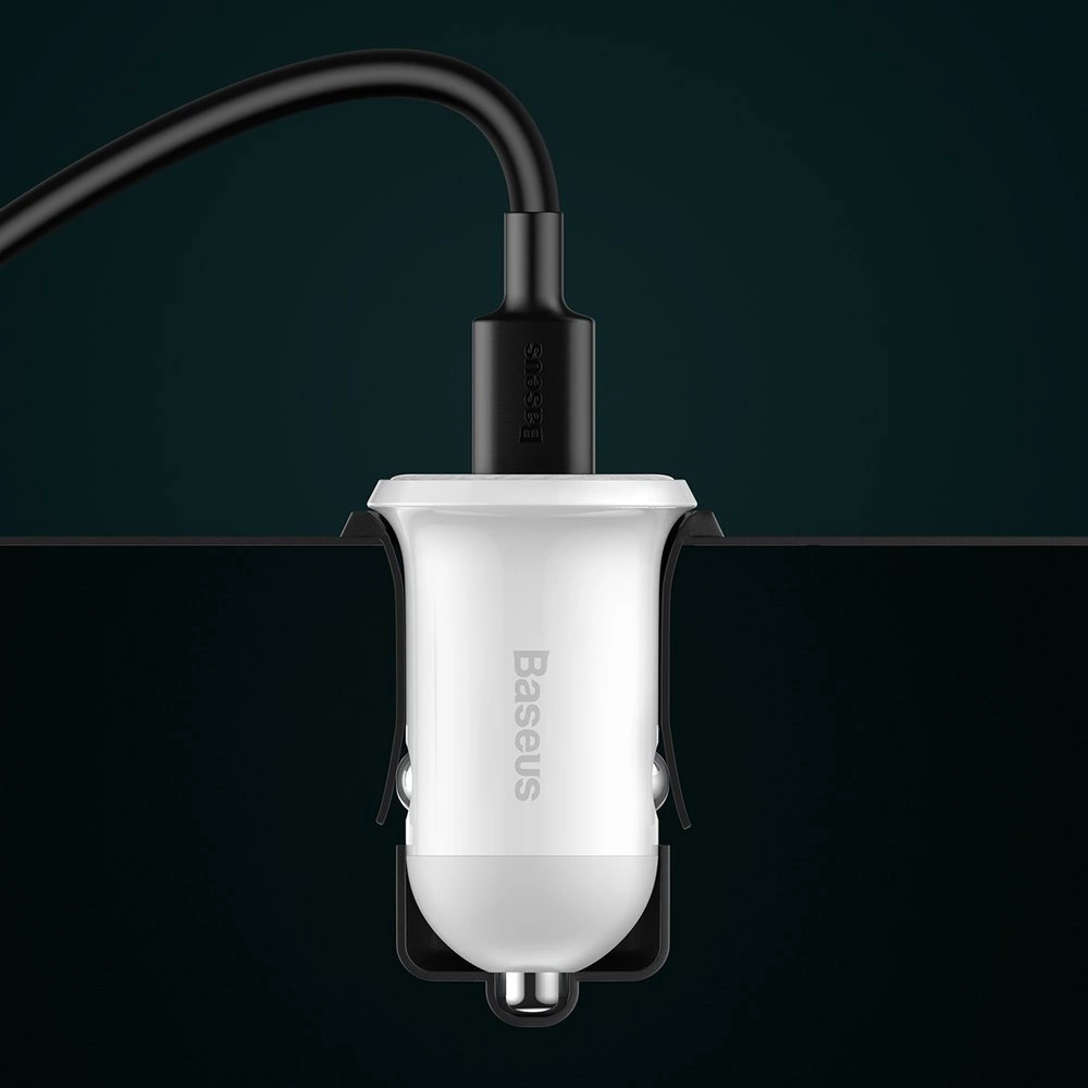 Baseus Grain Pro car charger 2x USB 4.8 A white (CCALLP-02)eng