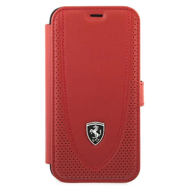 Ferrari FEOGOFLBKP12SRE iPhone 12 mini 5.4" red/red book Off Track Perforatedeng
