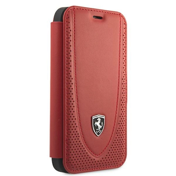Ferrari FEOGOFLBKP12SRE iPhone 12 mini 5.4" red/red book Off Track Perforatedeng