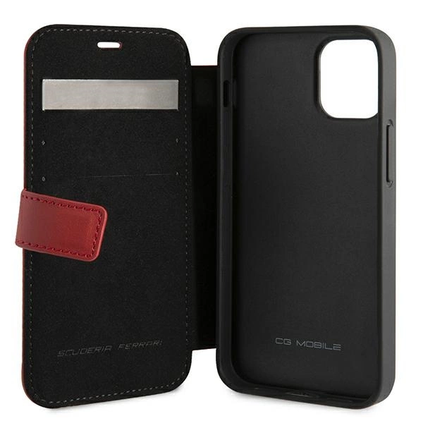 Ferrari FEOGOFLBKP12SRE iPhone 12 mini 5.4" red/red book Off Track Perforatedeng