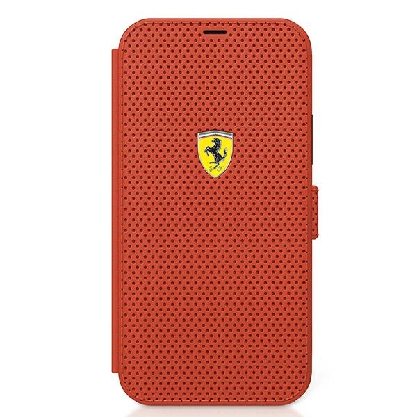 Ferrari FESPEFLBKP12SRE iPhone 12 mini 5.4" red/red book On Track Perforatedeng