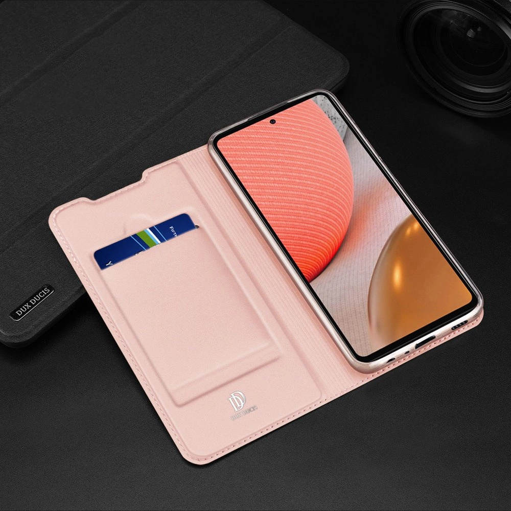67404_10 DUX DUCIS Skin Pro Bookcase type case for Samsung Galaxy A72 4G pinkeng