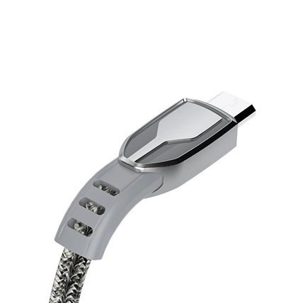 Dudao USB braided cable - micro USB 5 A 1 m gray (L3PROM gray)eng