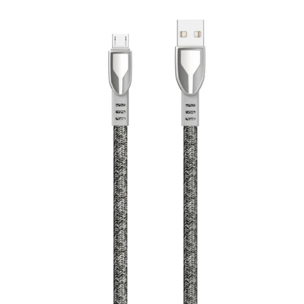Dudao USB braided cable - micro USB 5 A 1 m gray (L3PROM gray)eng
