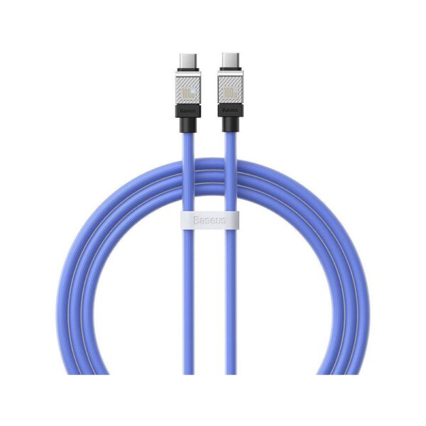 BASEUS cabel Type C to Type C PD 100W Coolplay CAKW000203 1 m blue