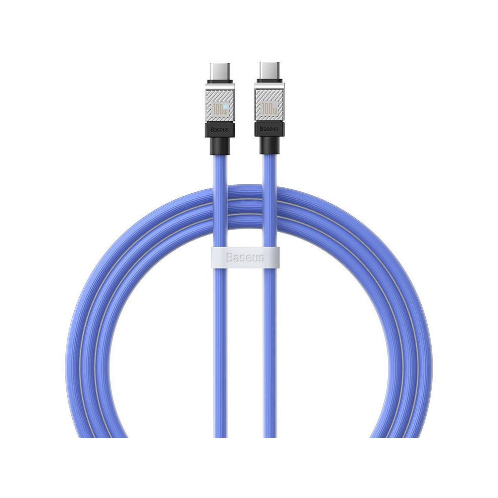 BASEUS cabel Type C to Type C PD 100W Coolplay CAKW000203 1 m blue