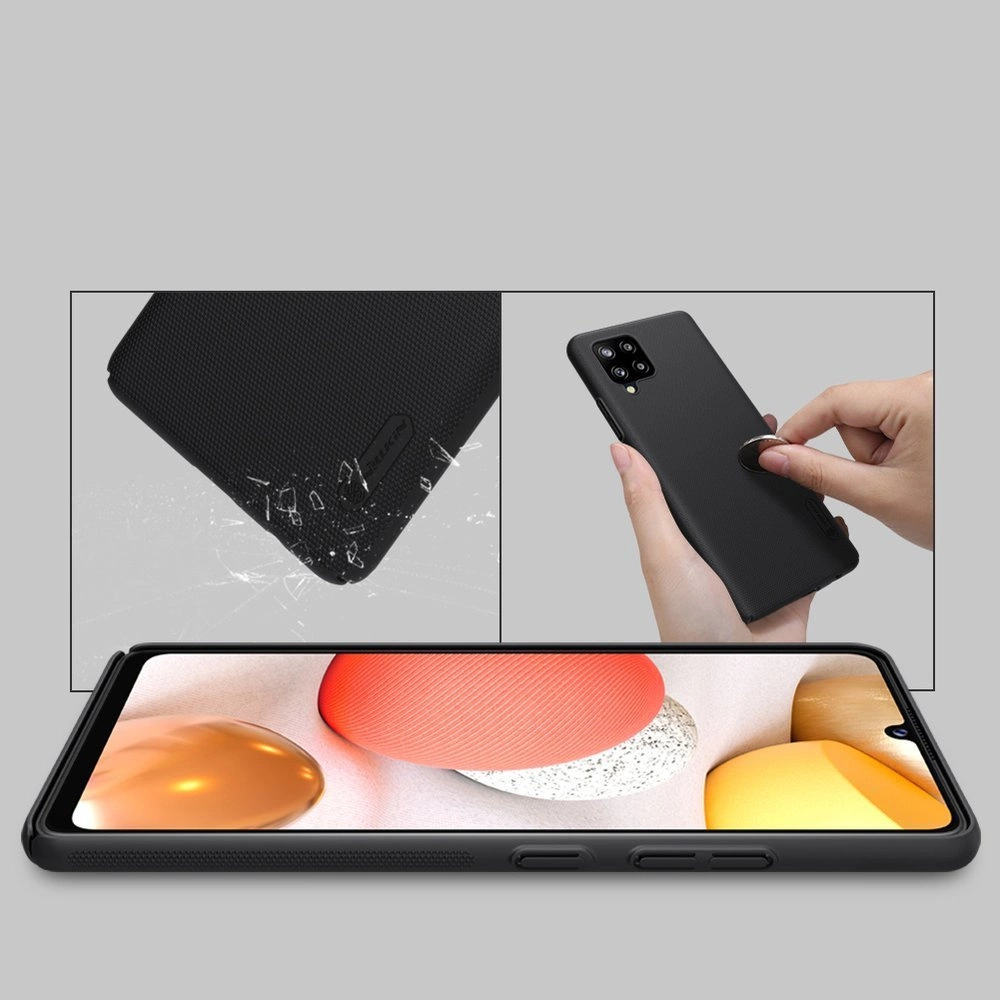 Nillkin Super Frosted Shield reinforced case cover for Samsung Galaxy A42 5G blackeng