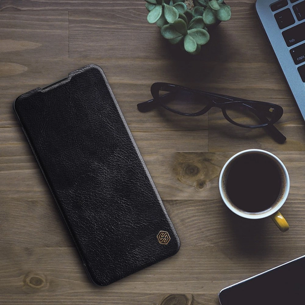 Nillkin Qin leather holster case for Samsung Galaxy A42 5G blackeng