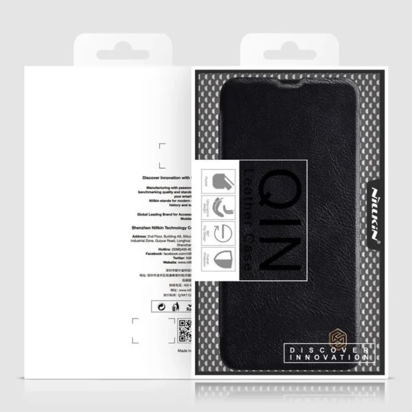 Nillkin Qin leather holster case for Samsung Galaxy A42 5G blackeng