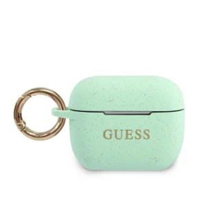 Guess GUACAPSILGLGN AirPods Pro cover green/green Silicone Glittereng