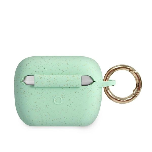 Guess GUACAPSILGLGN AirPods Pro cover green/green Silicone Glittereng