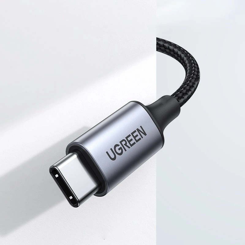 Ugreen AUX stereo audio cable 3.5 mm mini jack - USB Type C for tablet phone 1m black (CM450 20192)eng