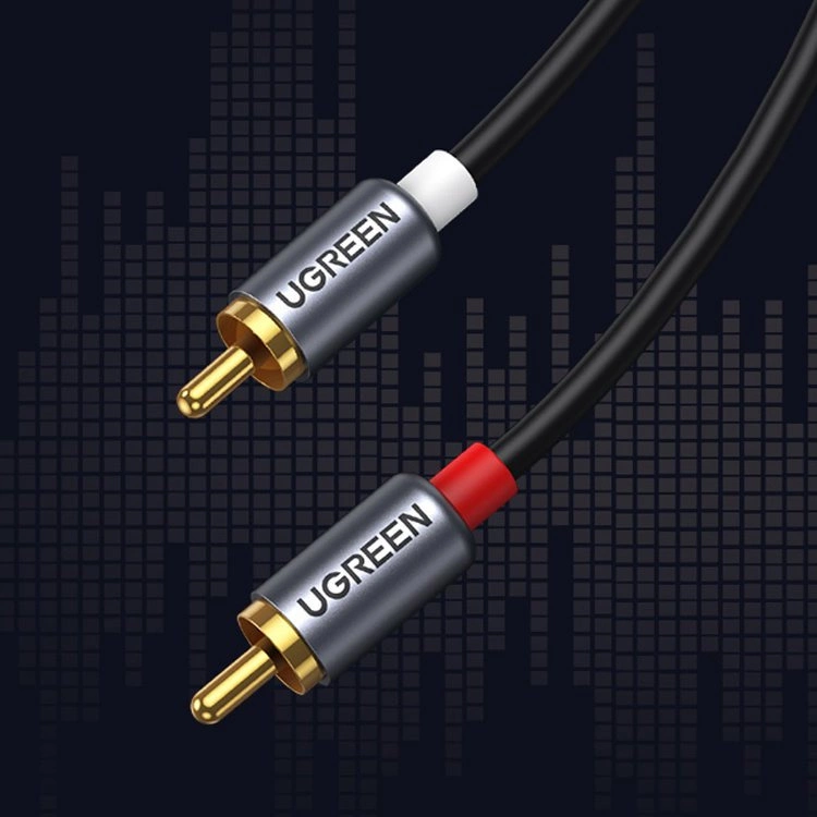 Ugreen audio cable USB Type C (male) - 2RCA (male) 1.5m gray (20193 CM451)eng