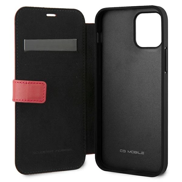 Ferrari FEOGOFLBKP12LRE iPhone 12 Pro Max 6.7" red/red book Off Track Perforatedeng