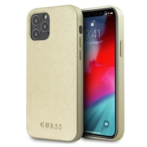 Guess GUHCP12LIGLGO iPhone 12 Pro Max 6.7" gold/gold hardcase Iridescenteng