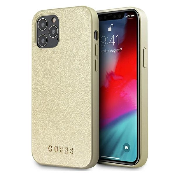 Guess GUHCP12LIGLGO iPhone 12 Pro Max 6.7" gold/gold hardcase Iridescenteng