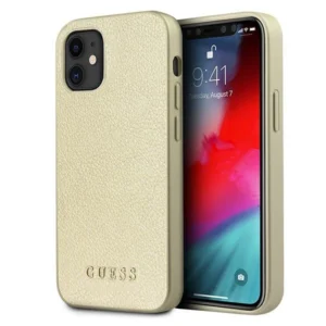 Guess GUHCP12SIGLGO iPhone 12 mini 5.4" gold/gold hardcase Iridescenteng