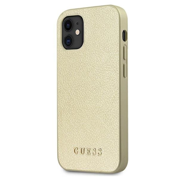 Guess GUHCP12SIGLGO iPhone 12 mini 5.4" gold/gold hardcase Iridescenteng
