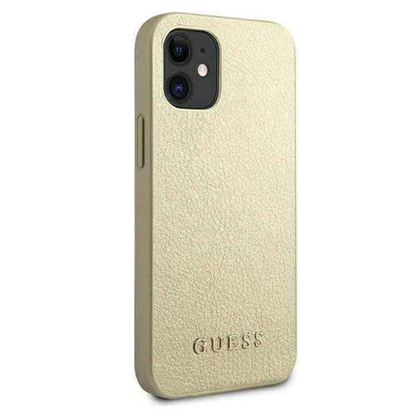 Guess GUHCP12SIGLGO iPhone 12 mini 5.4" gold/gold hardcase Iridescenteng