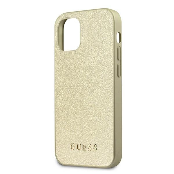 Guess GUHCP12SIGLGO iPhone 12 mini 5.4" gold/gold hardcase Iridescenteng