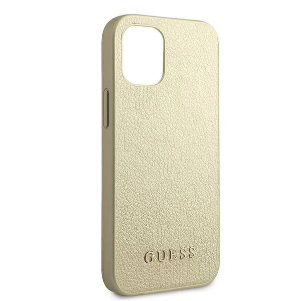 Guess GUHCP12SIGLGO iPhone 12 mini 5.4" gold/gold hardcase Iridescenteng