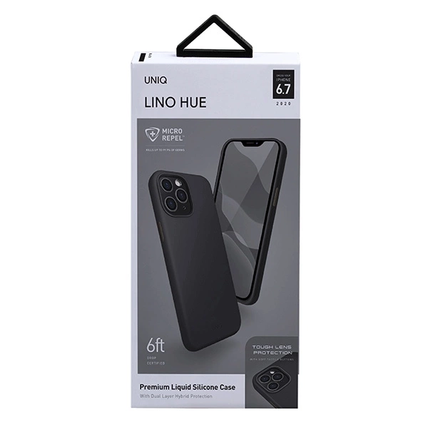 Uniq Lino Hue case for iPhone 12 Pro Max - blackeng