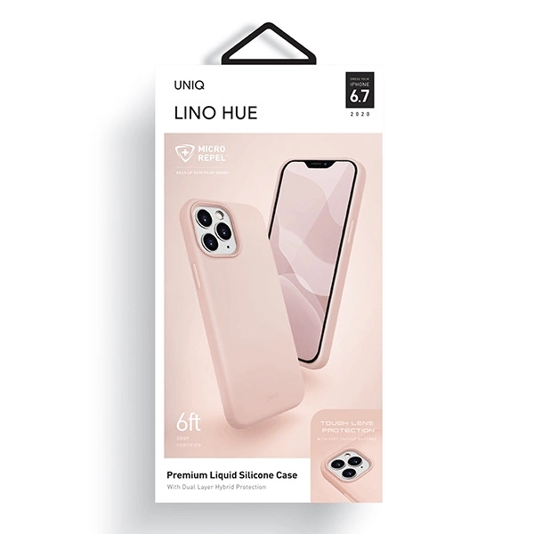 Uniq Lino Hue case for iPhone 12 Pro Max - pinkeng